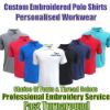 Picture of Custom Embroidered Polo Shirts Personalised  With Your Text  Or Logo