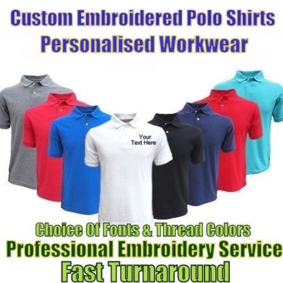 custom embroidered polo shirts