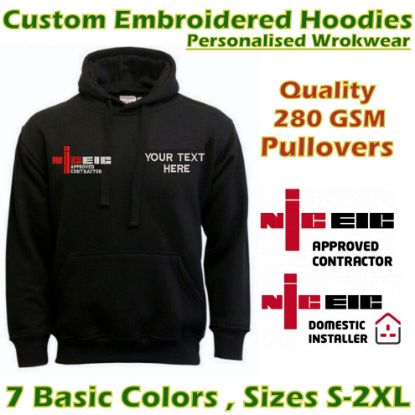 Picture of NICEIC LOGO Custom Embroidered  Pullover Hoodie