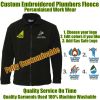 Picture of Custom Embroidered PERSONALISED Fleece Jacket With GAS SAFE LOGO