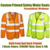 Picture of Custom Printed Unisex Hi Visibility Long Sleeve Waist Coats 2 Pack