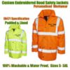 Picture of Custom Printed High Visibility Unisex Road Safety Jacket