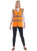 Picture of Custom Printed Hi Visibility Unisex  Waist Coats Pack Of 2